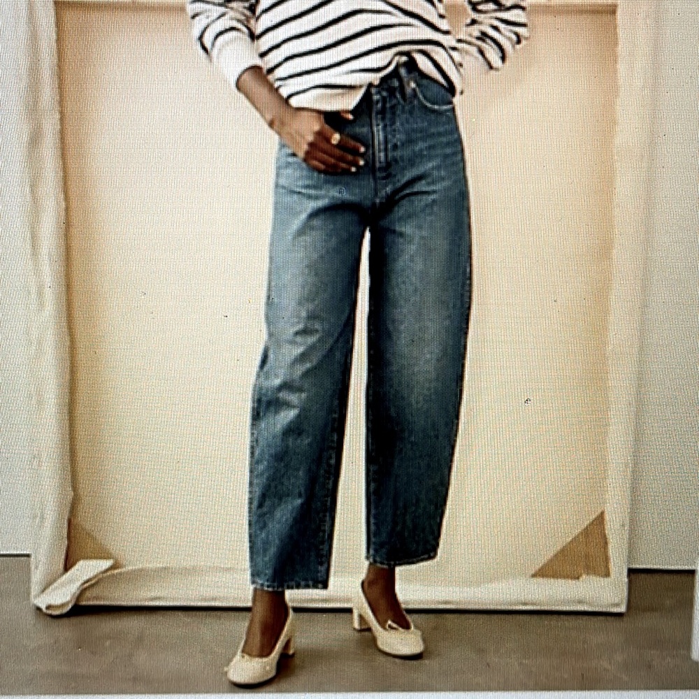 NEW J. Crew High-Rise Peggy Tapered Jean in Authentic Blue Wash